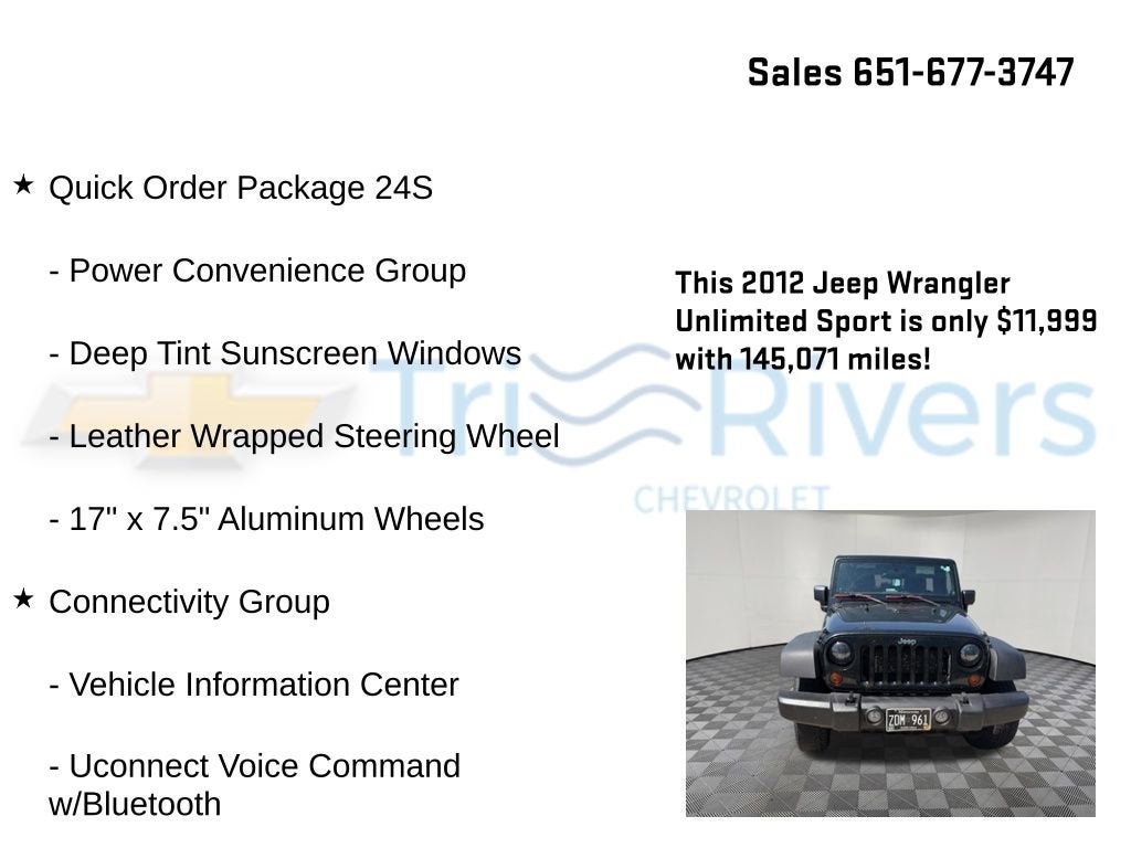 2012 Jeep Wrangler Unlimited Sport