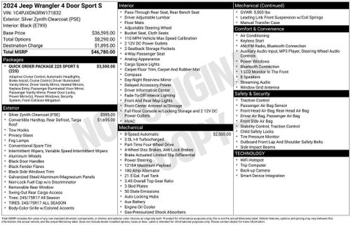 2024 Jeep Wrangler Sport S