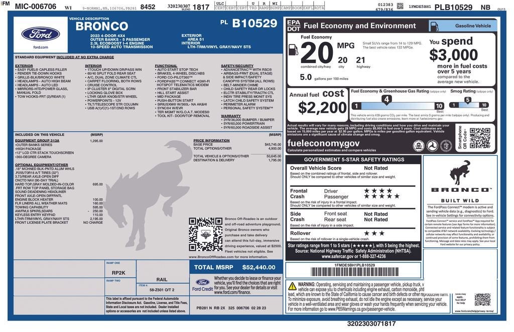 2023 Ford Bronco Base