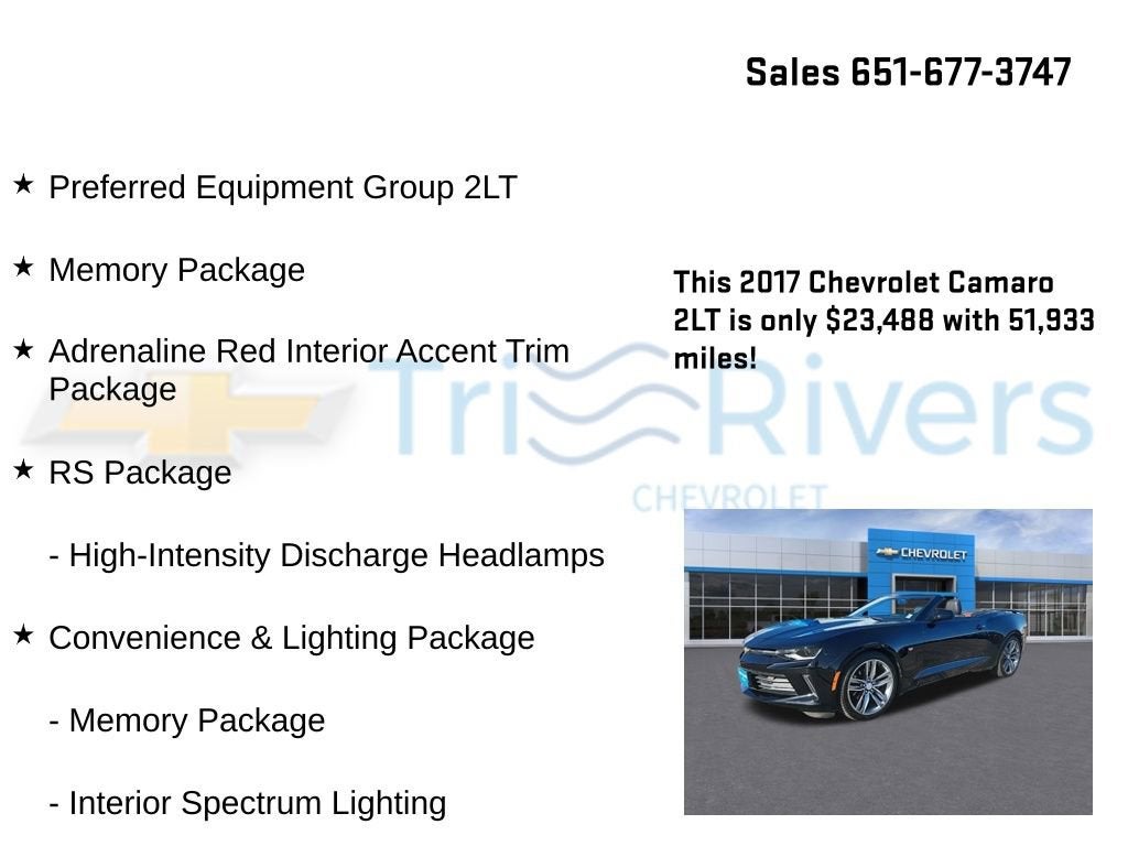 2017 Chevrolet Camaro 2LT