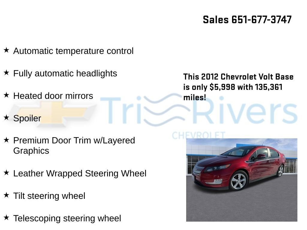 2012 Chevrolet Volt 5dr HB
