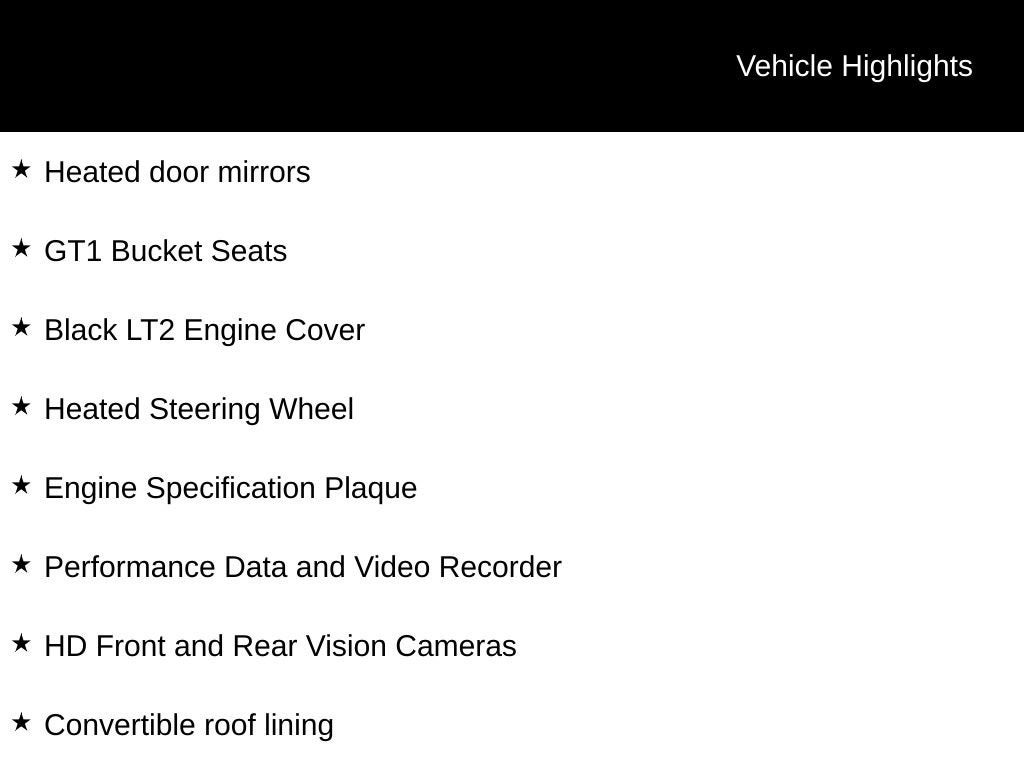 2026 Chevrolet Corvette Stingray 2LT