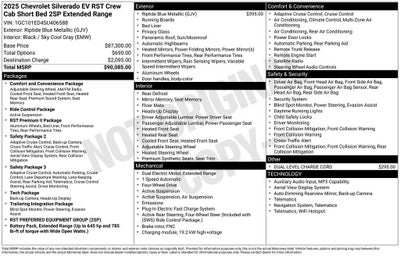 2025 Chevrolet Silverado EV RST - Extended Range