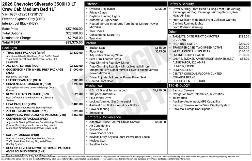 2026 Chevrolet Silverado 3500 HD LT