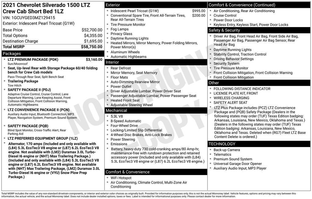 2021 Chevrolet Silverado 1500 LTZ