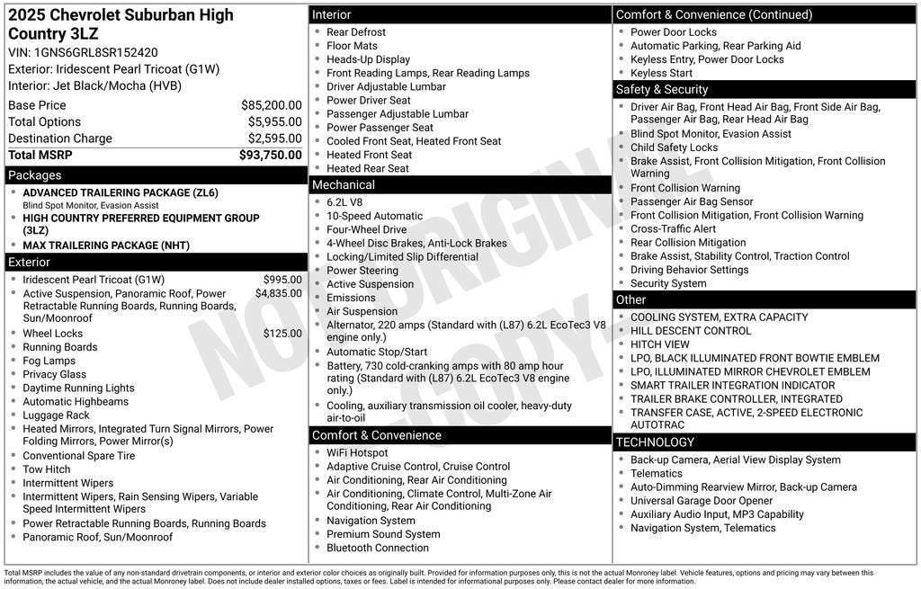 2025 Chevrolet Suburban High Country