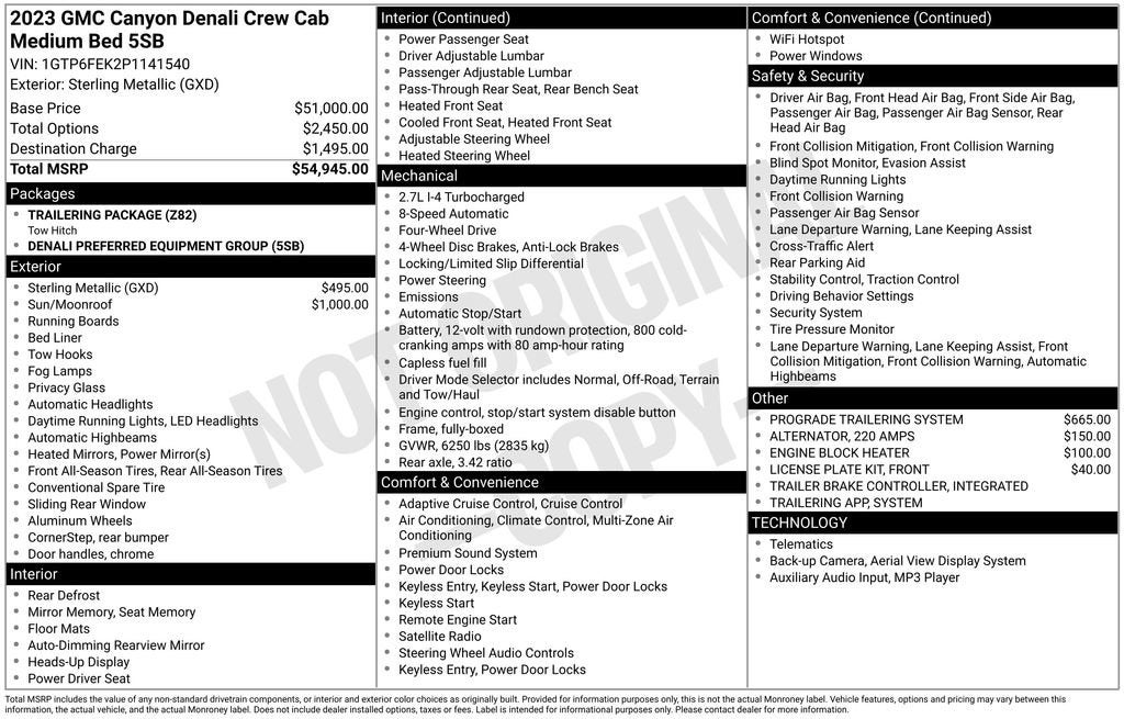 2023 GMC Canyon Denali
