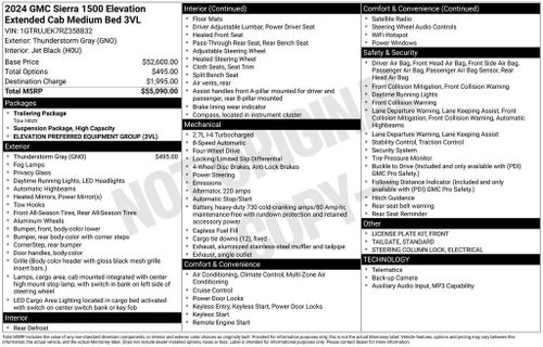 2024 GMC Sierra 1500 Elevation