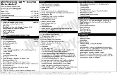 2021 GMC Sierra 1500 AT4