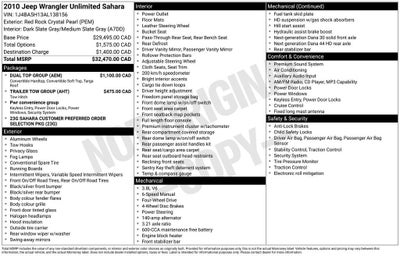 2010 Jeep Wrangler Unlimited Sahara