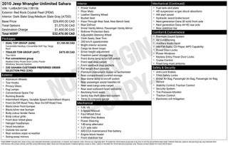 2010 Jeep Wrangler Unlimited Sahara