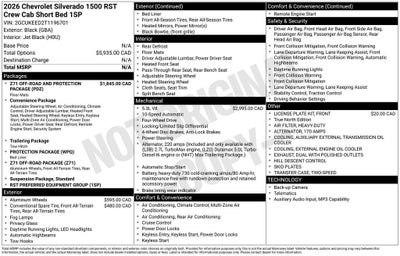 2026 Chevrolet Silverado 1500 RST