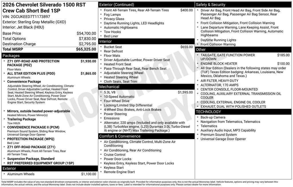 2026 Chevrolet Silverado 1500 RST