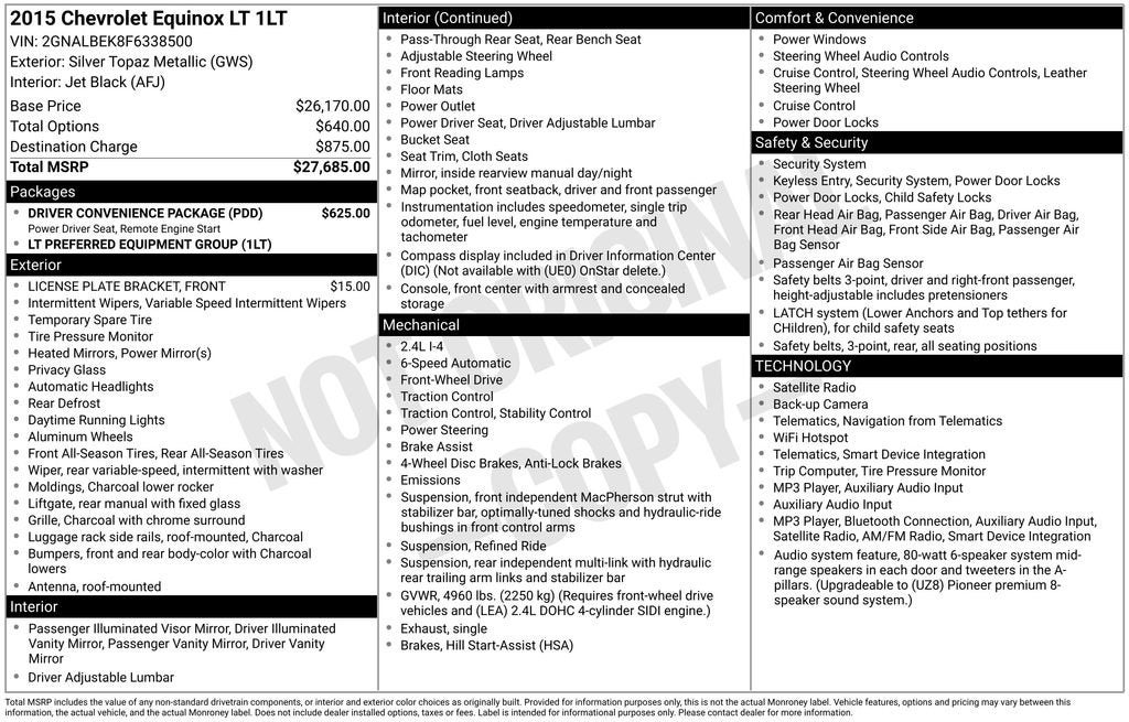 2015 Chevrolet Equinox LT
