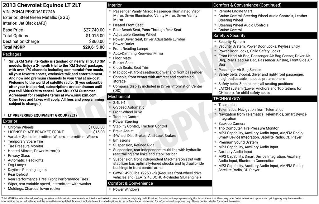 2013 Chevrolet Equinox LT