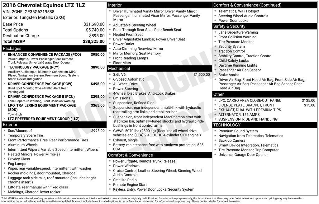 2016 Chevrolet Equinox LTZ