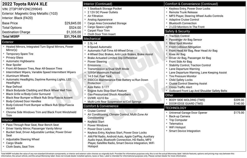 2022 Toyota RAV4 XLE