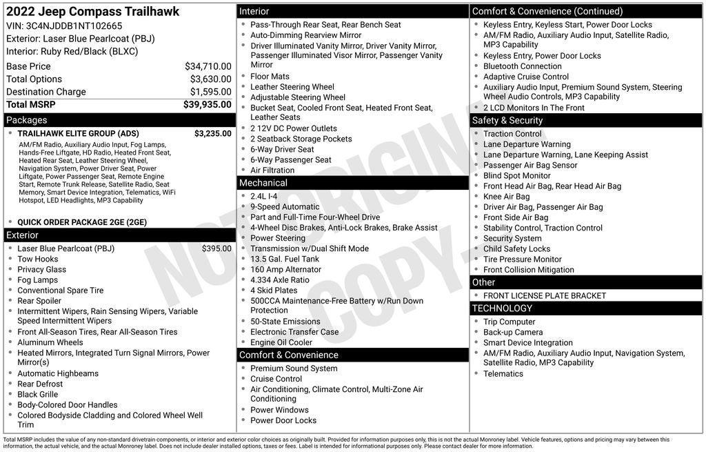 2022 Jeep Compass Trailhawk