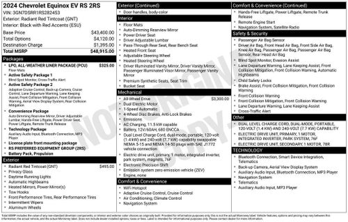2024 Chevrolet Equinox EV 2RS