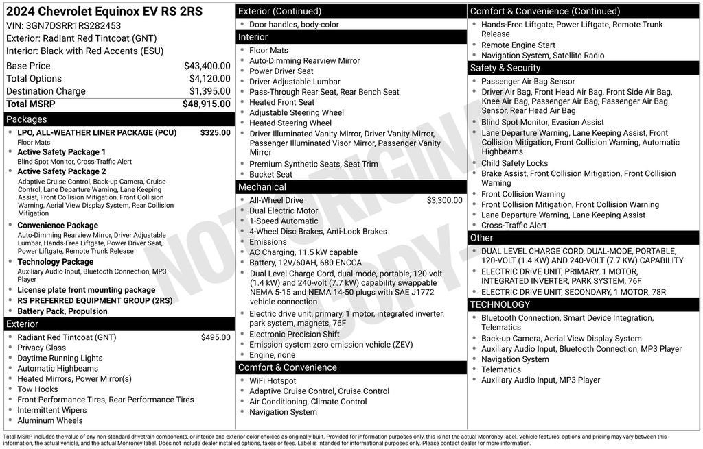 2024 Chevrolet Equinox EV 2RS