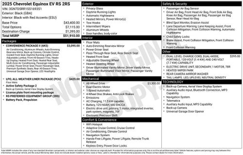 2025 Chevrolet Equinox EV RS