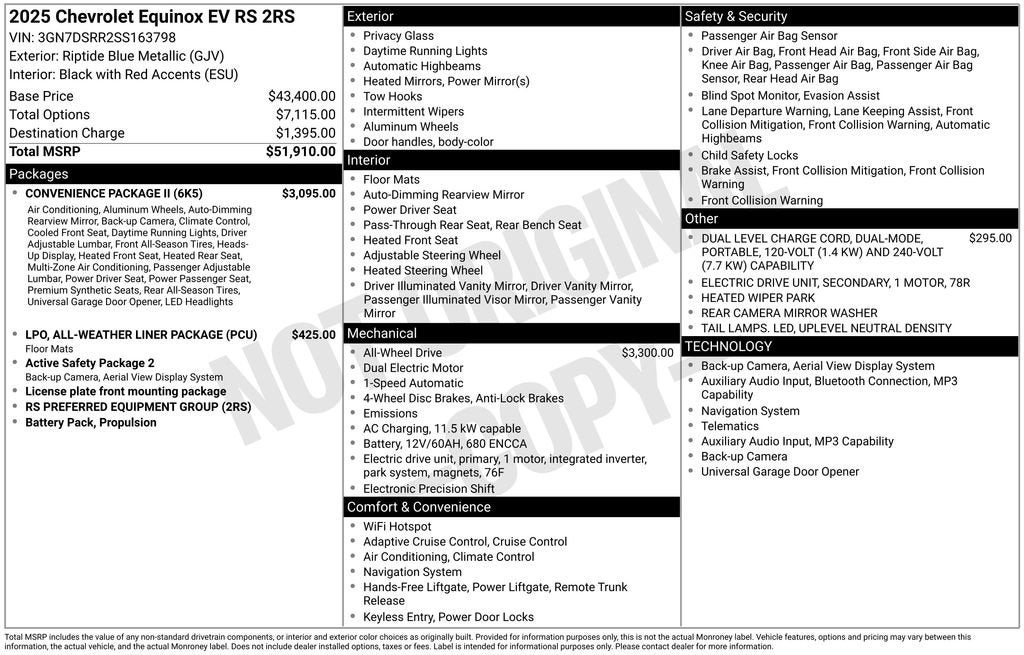 2025 Chevrolet Equinox EV RS