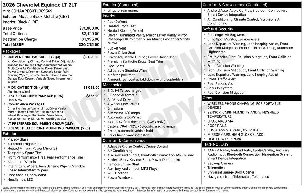 2026 Chevrolet Equinox LT