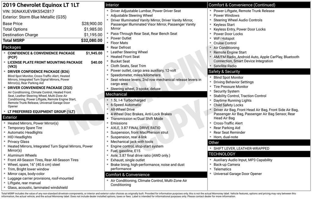 2019 Chevrolet Equinox LT