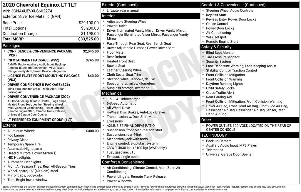 2020 Chevrolet Equinox LT
