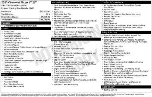 2023 Chevrolet Blazer 2LT