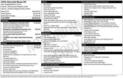 2026 Chevrolet Blazer RS