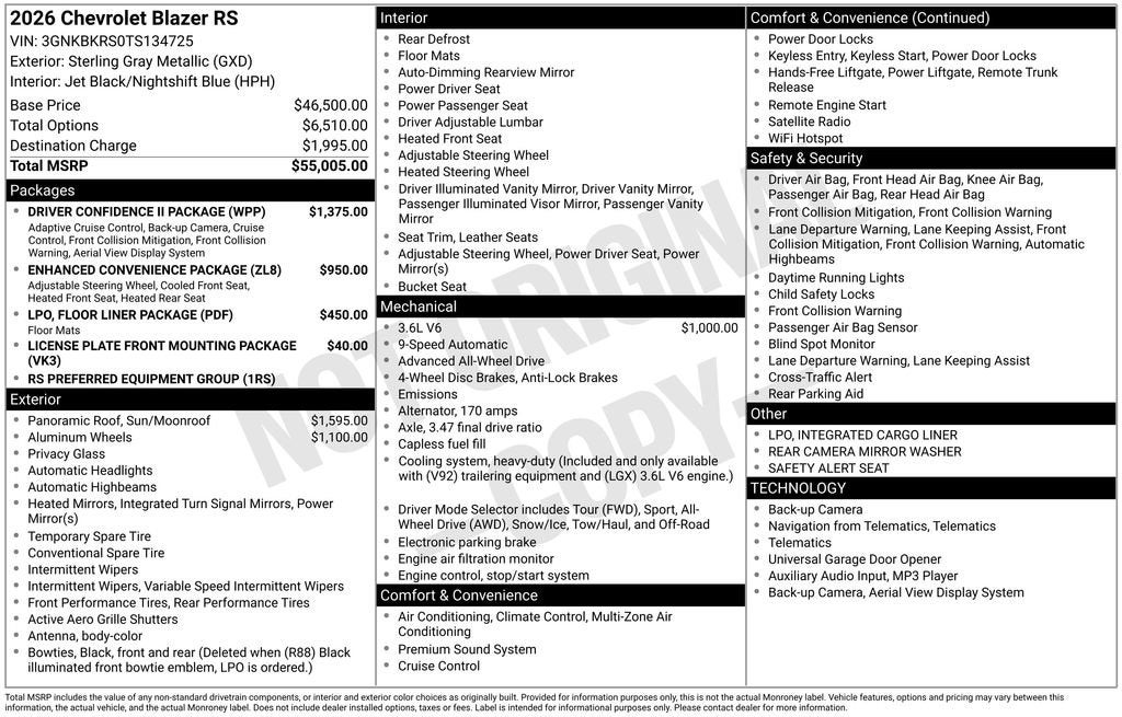 2026 Chevrolet Blazer RS