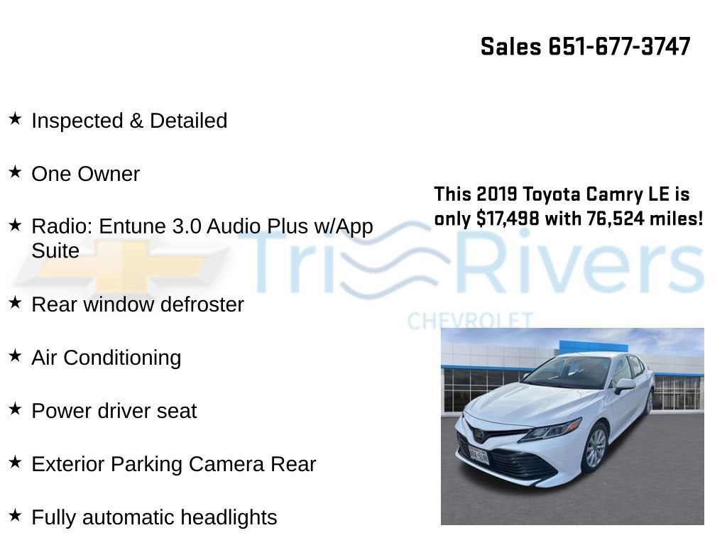 2019 Toyota Camry LE