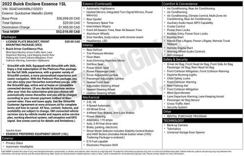 2022 Buick Enclave Essence