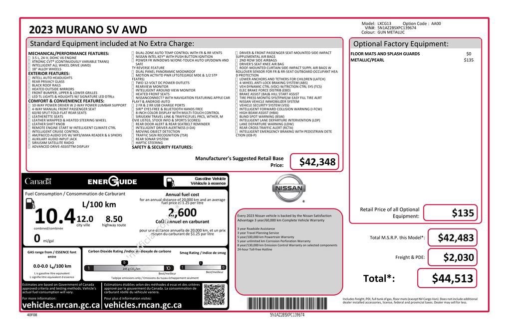 2023 Nissan Murano SV