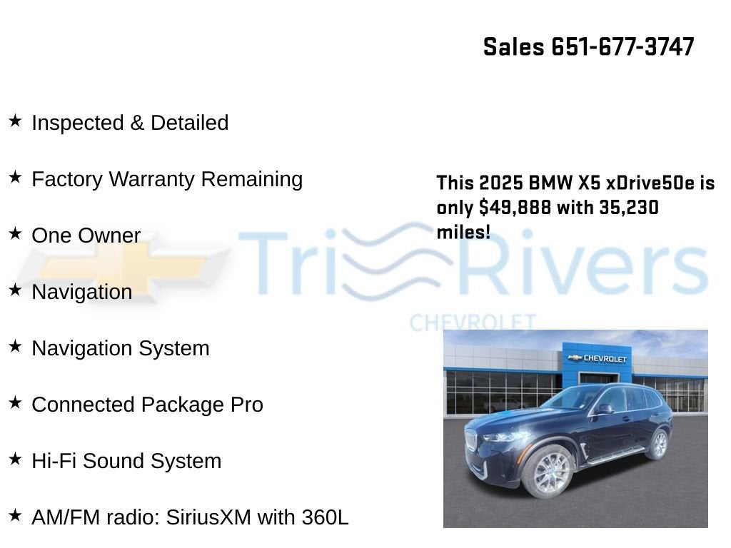 2025 BMW X5 xDrive50e