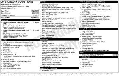 2016 Mazda Mazda CX-5 Grand Touring