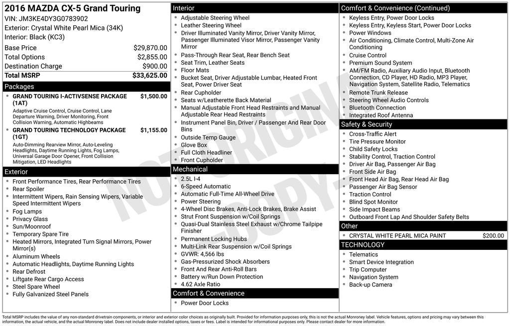 2016 Mazda Mazda CX-5 Grand Touring
