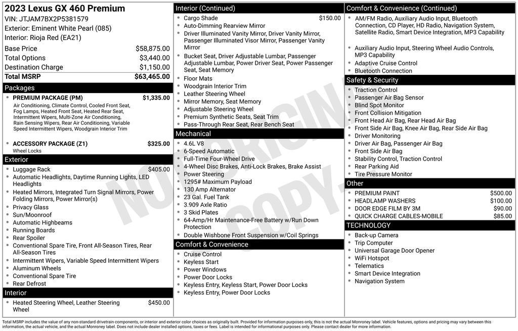 2023 Lexus GX GX 460 Premium