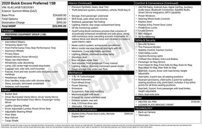 2020 Buick Encore Preferred