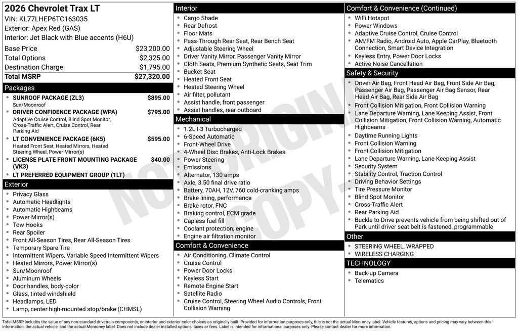 2026 Chevrolet Trax LT - Photo 14