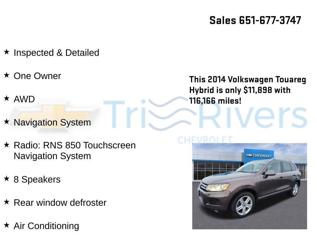 2014 Volkswagen Touareg 4dr Hybrid